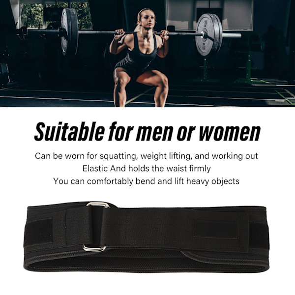 Fitness Lumbar Support Belt Justerbar Andningsbar Midjeskydd Viktlyftning Knäböj Ryggstöd för Män Kvinnor