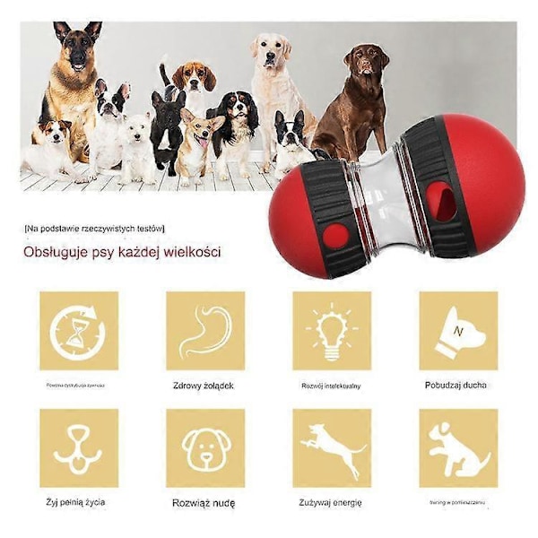 Katt Hund Leksak Gömda Godisvalp Själv Hej Valp Pussel Valpleksak Läckerboll ZD B2 EE röd