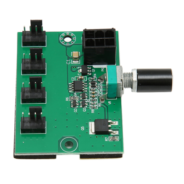 Chassis Fan Speed ​​Controller Hub DC 12V PWM 4-kanals vifteadapter for 4pin 3pin 2pin PC-vifte