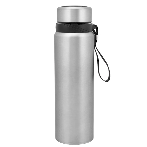 Stainless Steel Insulation Cup Temp Display Large Capacity Portable Insulated Water Bottle for Home Travel Office Silver 1000ml