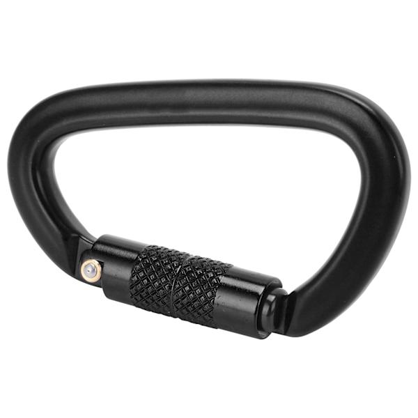 Aluminium Auto Locking Klättring Karabiner Clips Twist Lock DRing Clip Hook för Vandring (Svart Nr 8 Auto Locking Karabiner)