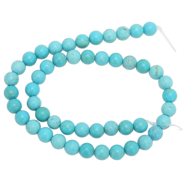 Turkis perler 8 mm blå skinnende natursten perler runde turkise perler til DIY Armbånd Halskæder Øreringe