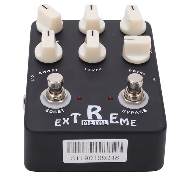 Metal Distortion Effektpedal 3-bands EQ Låg Mellan Hög Gain Bypass för Elgitarr JF‑17
