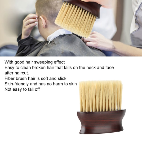 Profesjonell Neck Face Hair Remover Brush Fiber Hårstøv Rengjøringsbørste