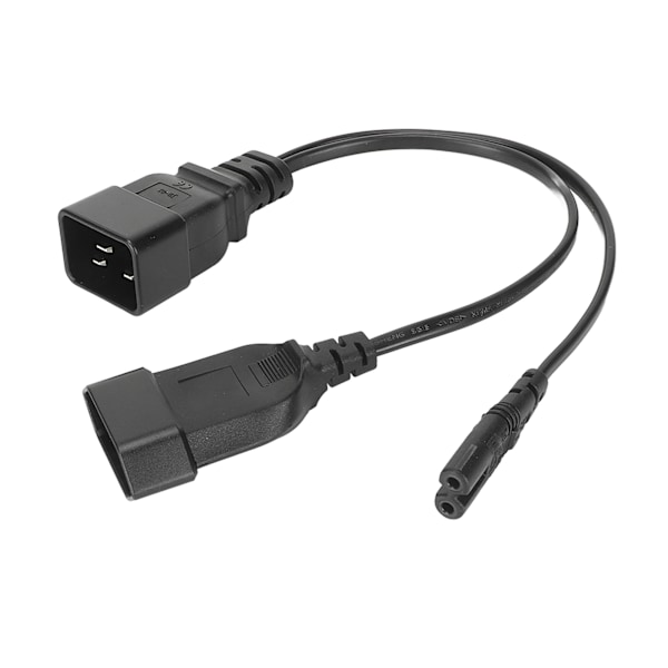 IEC320 C20 till IEC320 C7 EU-kontakt hona Y-splitteradapterkabel för professionell dator HDTV