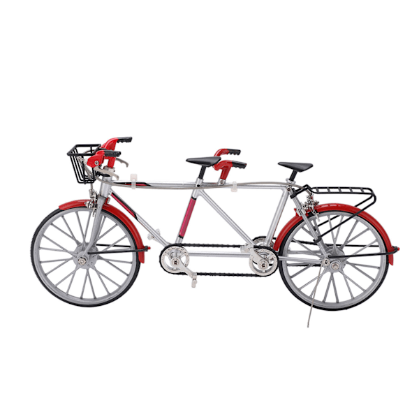 Tandem Mini Cykelmodell Hög Simulering Utsökta Detaljer Legering Cykelmodell för Hemmakontor Skrivbordsdekorationer Gåvor