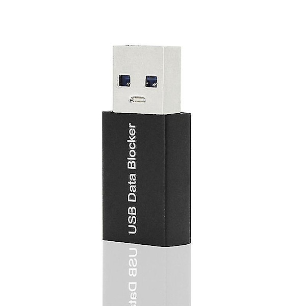 USB Data Blocker 5-Pack, Charge-Only Adapter for Blocking Data Sync, Protect Against Juice Jacking - Black