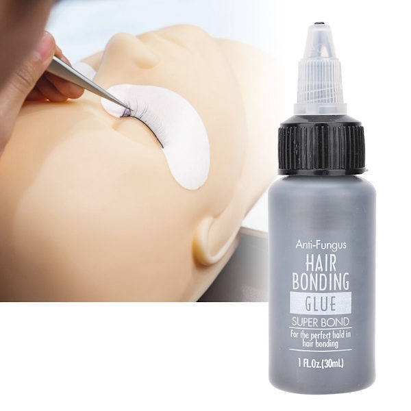 Anti-allergisk hårbindingslim, hårstykke, parykk, hårforlengelse, gellim for profesjonell salong, 30 ml