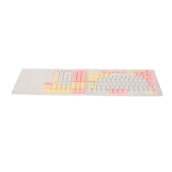 PBT-näppäinhatut 130 näppäintä Dye Sublimation -ergonominen runsaasti värejä mekaaniset näppäinhatut peliin Työ DIY Macaron