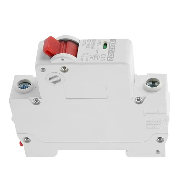 DZ47-63Z-1P 16A DC Miniatyr Strømbryter Lekkasjebeskyttelse Luftbryter