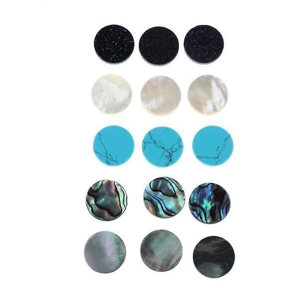 3 x 1 Set Trumpet Finger Key Buttons Skal Trumpet Reparationsdelar