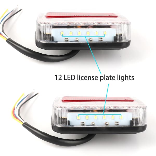 12V LED baklys Stopp Brems Blinklys Lavt strømforbruk Vanntett lastebil baklampe