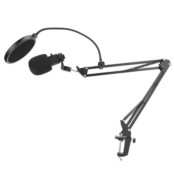 A6 Kondensator USB Mikrofon Lydsett Brakett Lydopptakssett for Stasjonær PC Datamaskin