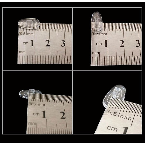Silikoninen nenätyynyt - Muotoiltu push-in, 14mm, 10 paria