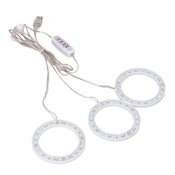 LED Plant Grow Lights Full Spectrum USB Växande Ljus Timing 5 nivås dimning för inomhusväxt odling Naturligt ljus