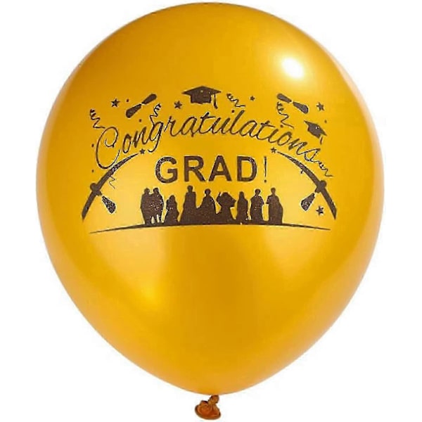 Dekorationspaket för studentfirande inklusive banderoll, hängande spiraler, ballonger