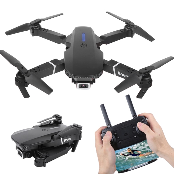 E525 WIFI FPV Drönare Vidvinkel Hög Definition Kamera Fällbar Drönare QuadcopterSvart 4K