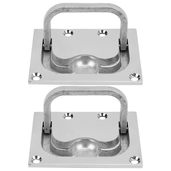 2 stk. rustfrit stål båd luge håndtag dæksel håndtag marine hardware skab ring