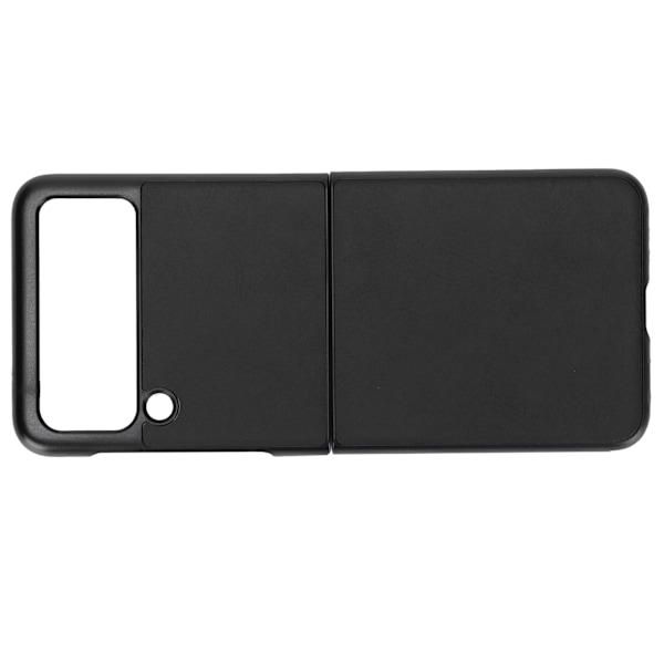 Nahkainen kotelo Samsung Galaxy Z Flip 3 -puhelimelle, iskunkestävä, naarmuuntumaton suojus, musta