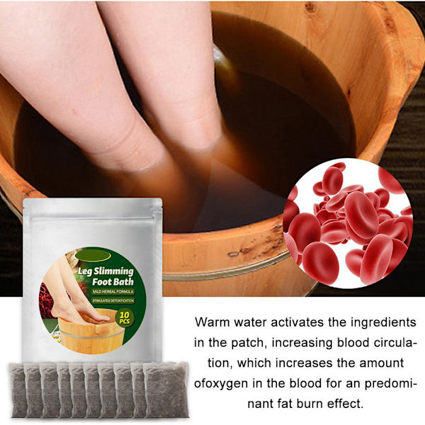 Malört Fot Soak Pack Ingefära Fot Badväska Ben Bantning Fot Badväska Fotvård