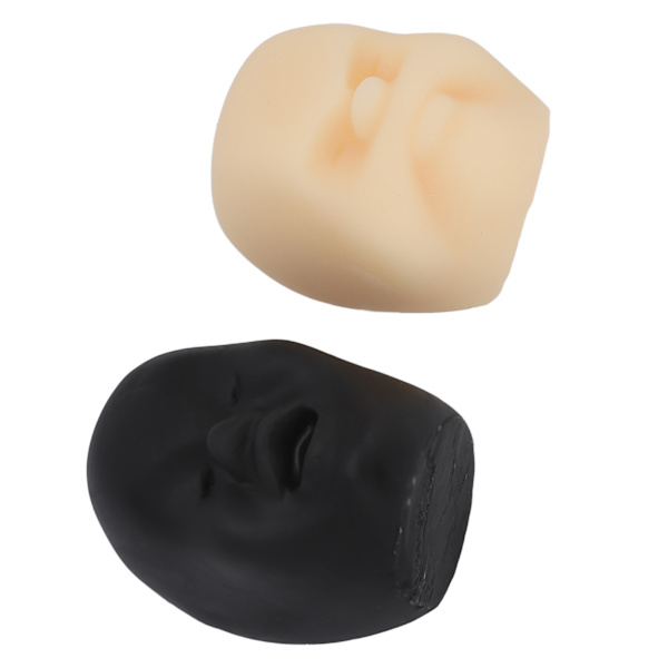 2 st Squeeze Ball Fidget Toy Stress Relief Face Design TPR Set Kit för barn Vuxna