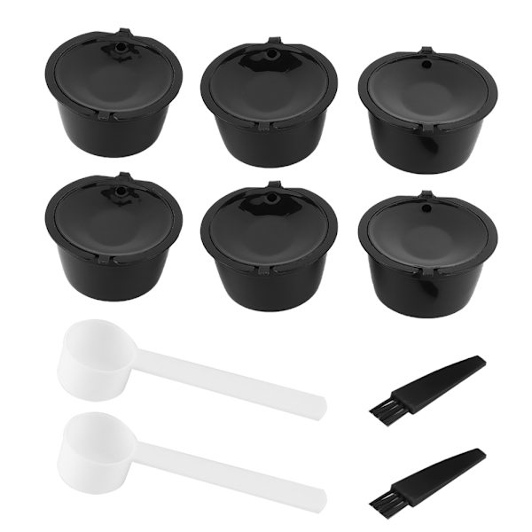 2 set pods Återanvändbara påfyllningsbara filterkoppar Passar till Nestle DOLCE GUSTO kaffemaskiner