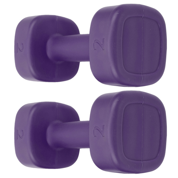 2 kpl 4 lb:n käsipainoa kuntoiluun, painonnostoon, kehonrakennukseen, joogaurheiluun, painonpudotusvälineet, violetti