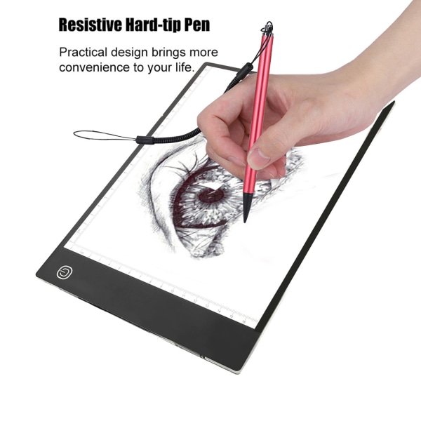 Screen Touch Painting Penna Resistiv Stylus med fjäderrep för POS PDA Navigator (röd)