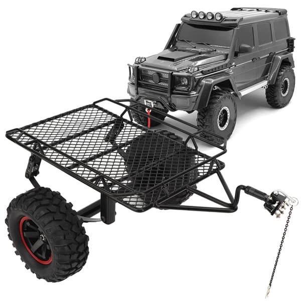 Metall RC Tilhenger Ramme Oppgradering Tilbehør Passer til Axial Trx-4 RC Bilmodell
