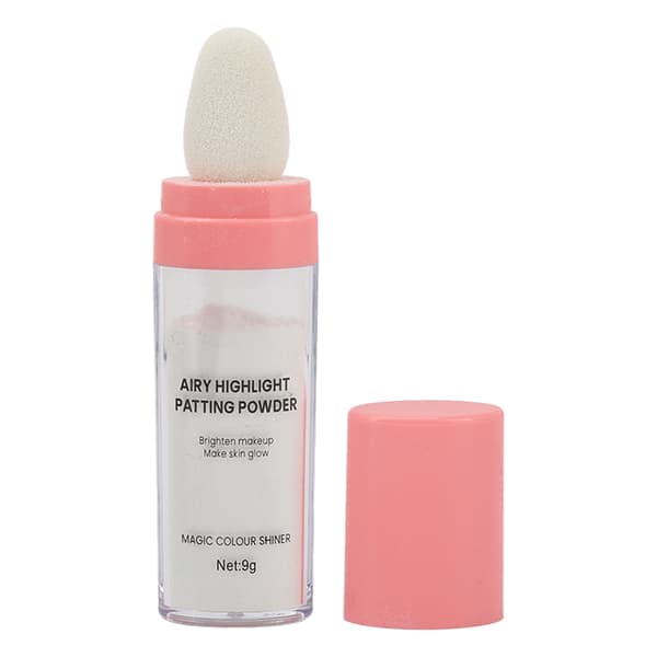 Luftigt Highlight Patting Powder Glødende Makeup Ansigts Pudder Blusher Highlighter til Hverdagsbrug