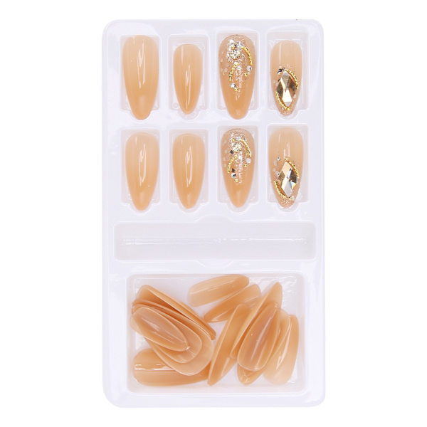 Gradient Fake Nails Tips Färdiga Färgade False Nails Tips Falska konstgjorda pressar på naglarF745-4