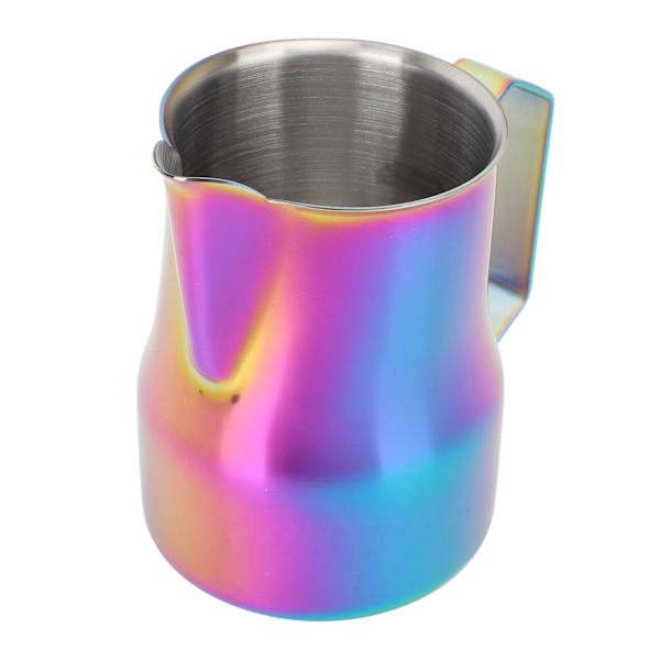Mælkekande 450ML 304 Rustfrit Stål Skummende Kop Drypfri Kaffe Dampende Kande Farverig