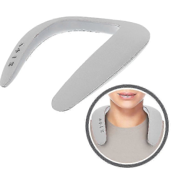 Nackbandsportabla Bluetooth-högtalare, Trådlös Bärbar Personlig Kropp Grå