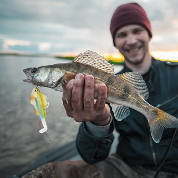 3 stk Fat Head kunstig agn Swimbaits fiske lokke sett fiskeutstyr tilbehør005