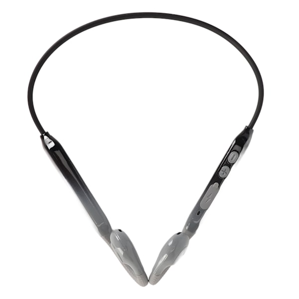Öppna öronbenledningshörlurar Bluetooth 5.0 Inbyggd mikrofon IP56 vattentäta trådlösa sporthörlurar för löpning Svart Grå