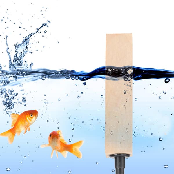 2 stk./sæt Naturlig Træ Luftboble Sten Diffuser til Akvarium Fisketank (L)