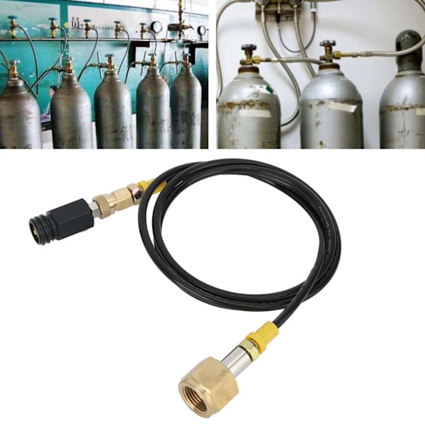 1,5 m G1/2-14 CGA320 CO2-tankadapter Sodaslangsats Tillbehör för SodaStream