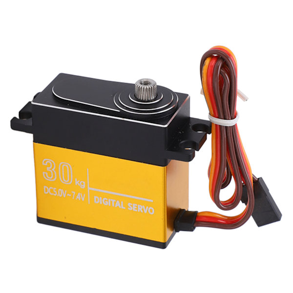 30KG Digital Servo Vandtæt RC Metal Gear Servo med 25T Arm til 1/8 1/10 RC Bil Båd Robot