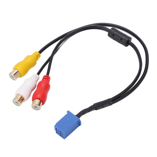 6-pinninen AV 3040 -portin auton 3RCA-kaapeliadapteri, ääni- ja videoyhteys DVD-navigointiyksikköön