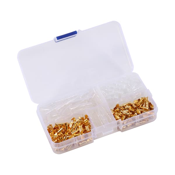 120 stk. Messing 3,5 mm Bullet Connector Terminal Han & Hun med Isolationsdæksel