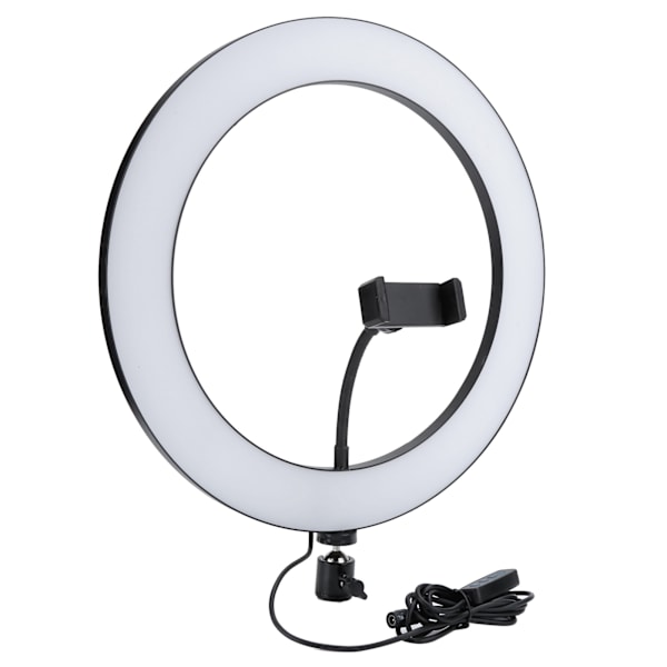 100-240V EU-plugg 36cm UN-360 3-farget LED-ringlys justerbar fylllampe for skjønnhet Live