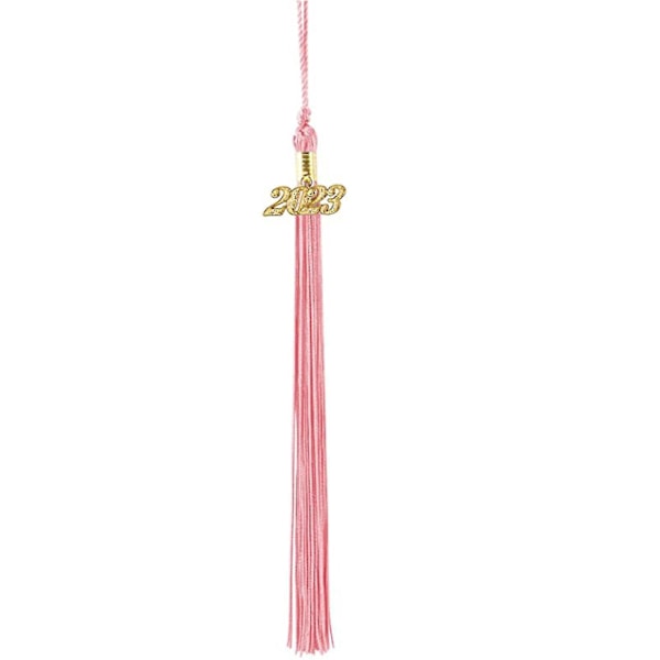 Elegant håndlaget rosa kvast anheng for 2023-utdanningsparty