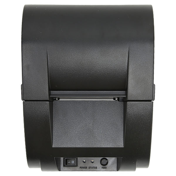 Etiketprinter 90 mm/s Hurtig udskrivningshastighed Høj opløsning Pladsbesparende design termisk printer 100V til 240VEU stik