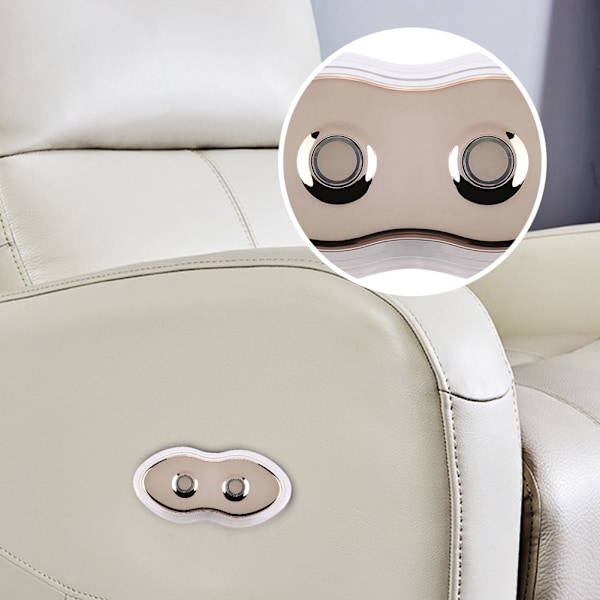 2-knaps håndbetjeningsswitch-controller med LED-baggrundsbelysning til elektrisk sofas massagestol