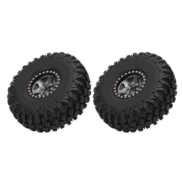 2 kpl/setti 1,9 tuuman 120 mm:n pyörän vanteet renkaat Axial SCX10 D90 F350 1/10 RC-autojen päivitysosiin titaaninmusta