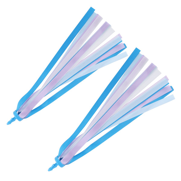 2 stk Bånd Streamers Dekorative Fargerike Stoff Dusker for Gutter Jenter Scooter Sykkel Styre3