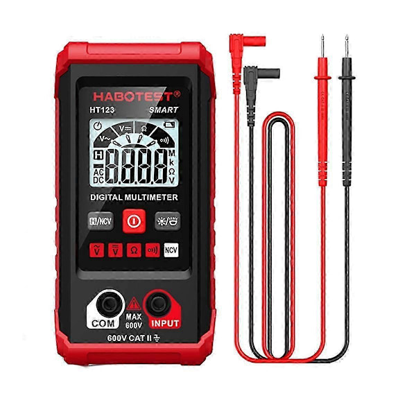 HT123 Digital Multimeter, AC/ Resistans Kontinuitetsmätningstestare, Elektrisk Multimeterkrets