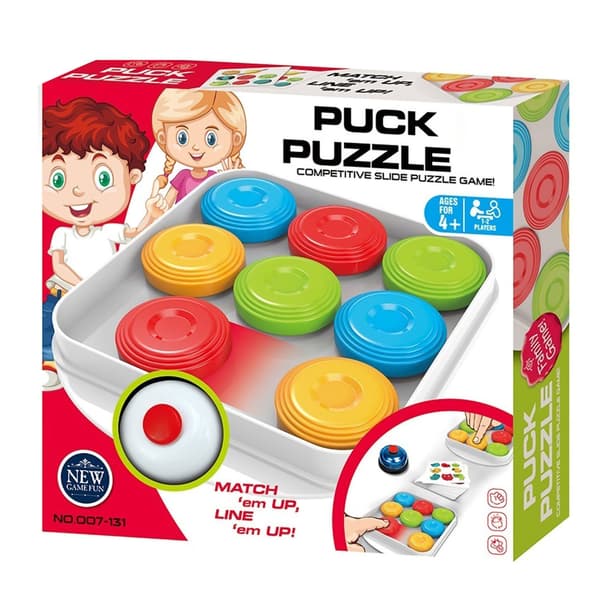 Intelligent Puck Puzzle Plast Multiplayer Interaktivt Brætspil Farvematchende Puslespil