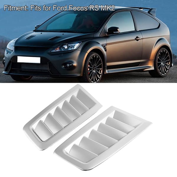 Auto Car ABS Motorhette Luftventil Modifisert Tilbehør Passer for Ford Focus RS MK2 Elektroplettert