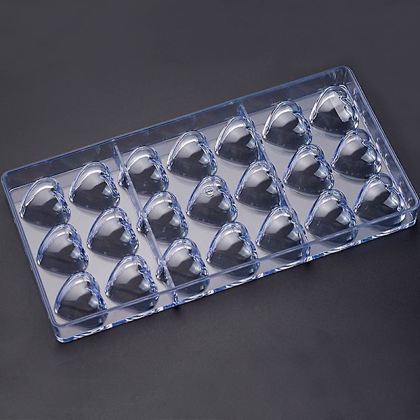 Polykarbonat sjokolademold for DIY bryllups- eller bursdagskaker, praliner og søtsaker